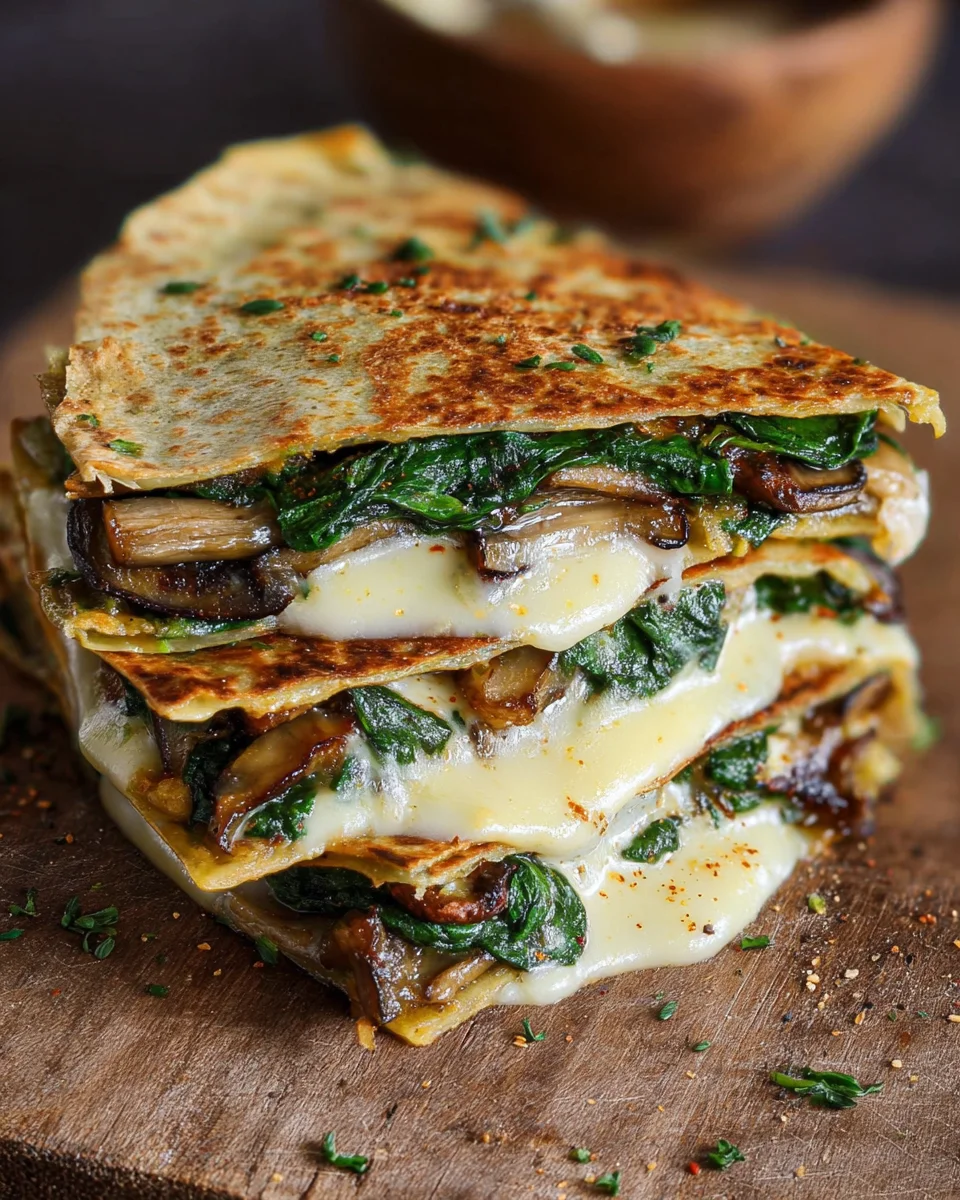 Vegan Spinach Quesadillas