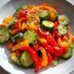 Viral TikTok Cucumber & Bell Pepper Salad