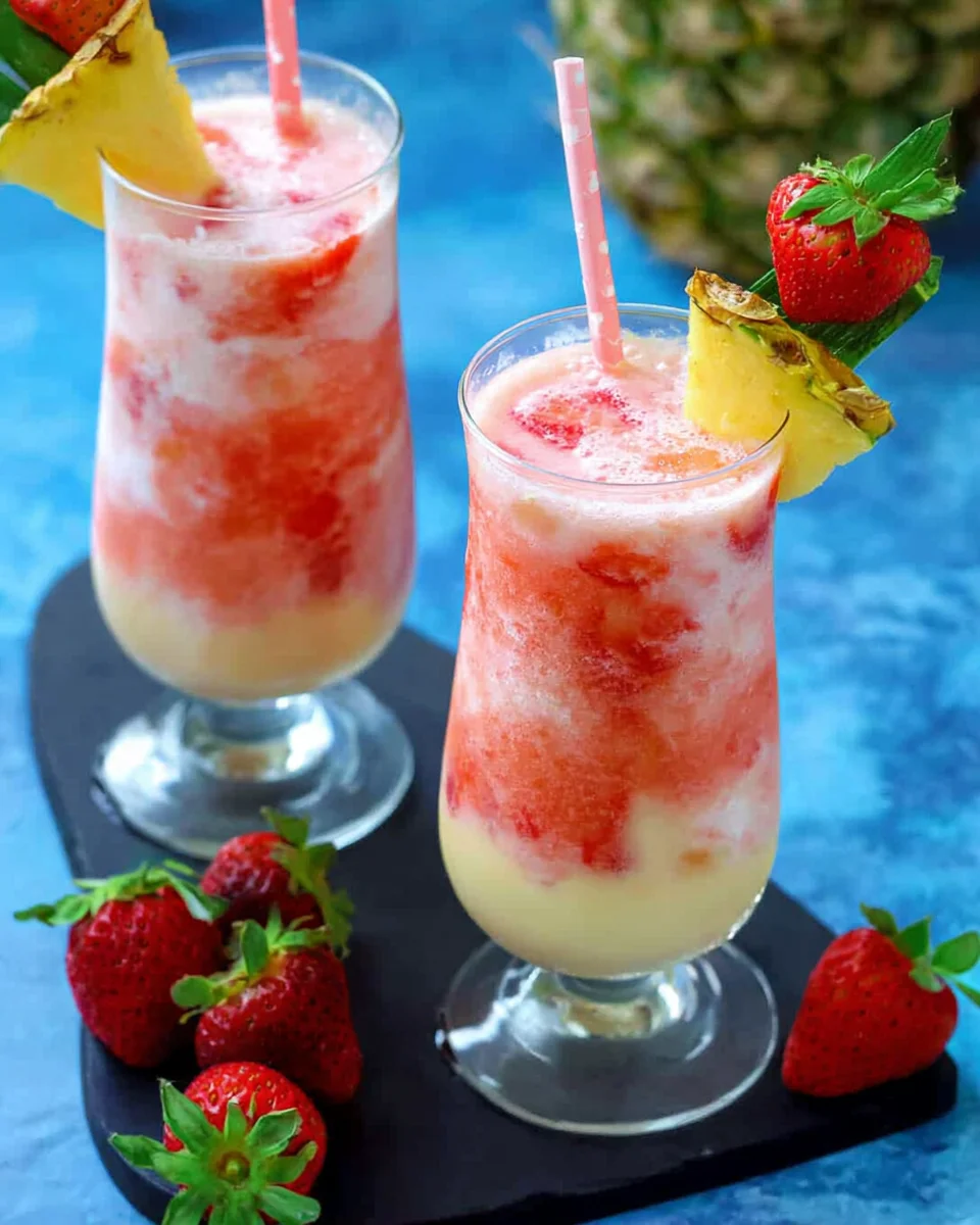 Virgin Strawberry Pina Colada