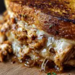 BBQ Chicken Grilled Cheese Sandwich