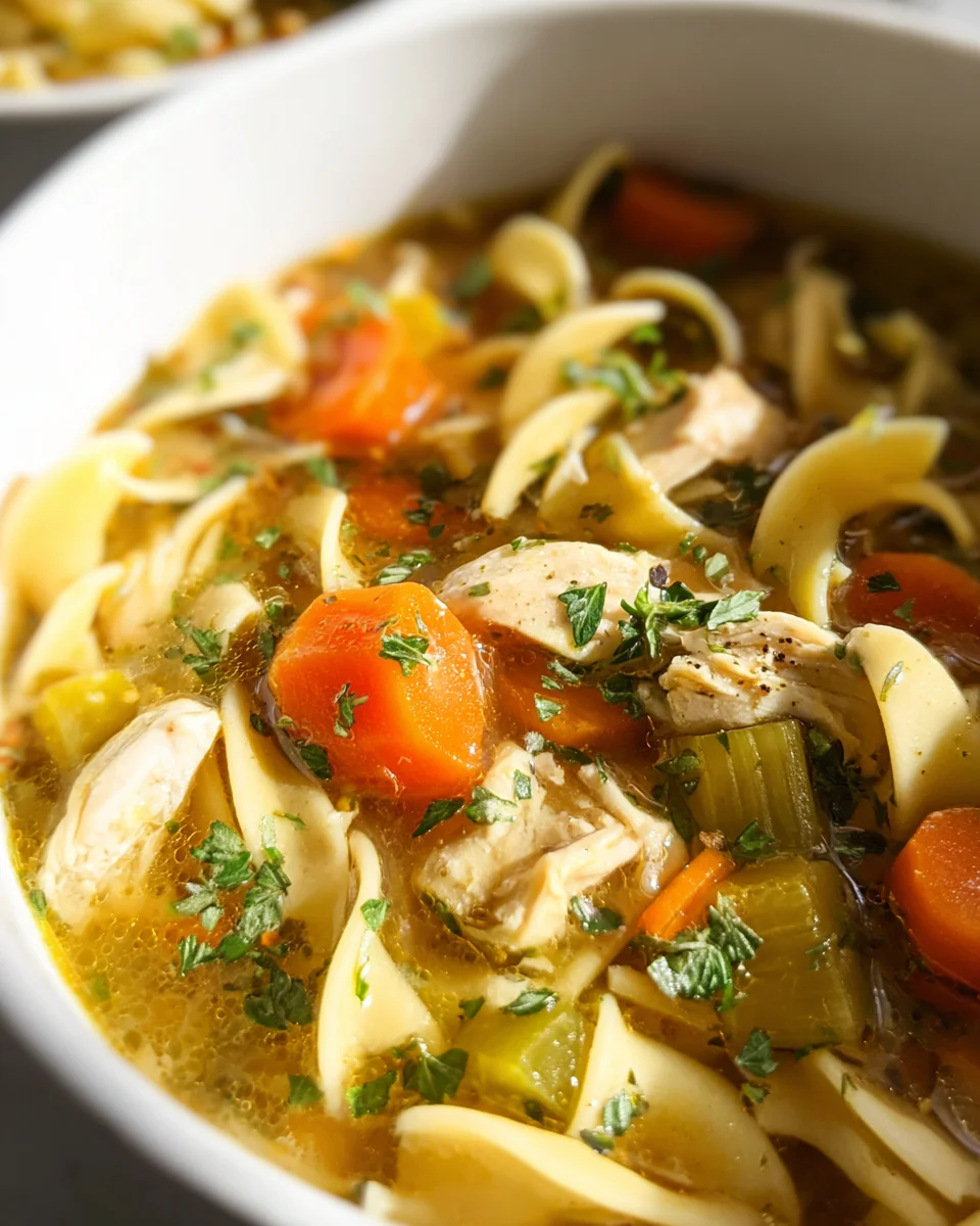 Best Chicken Noodle Soup with Egg Noodles