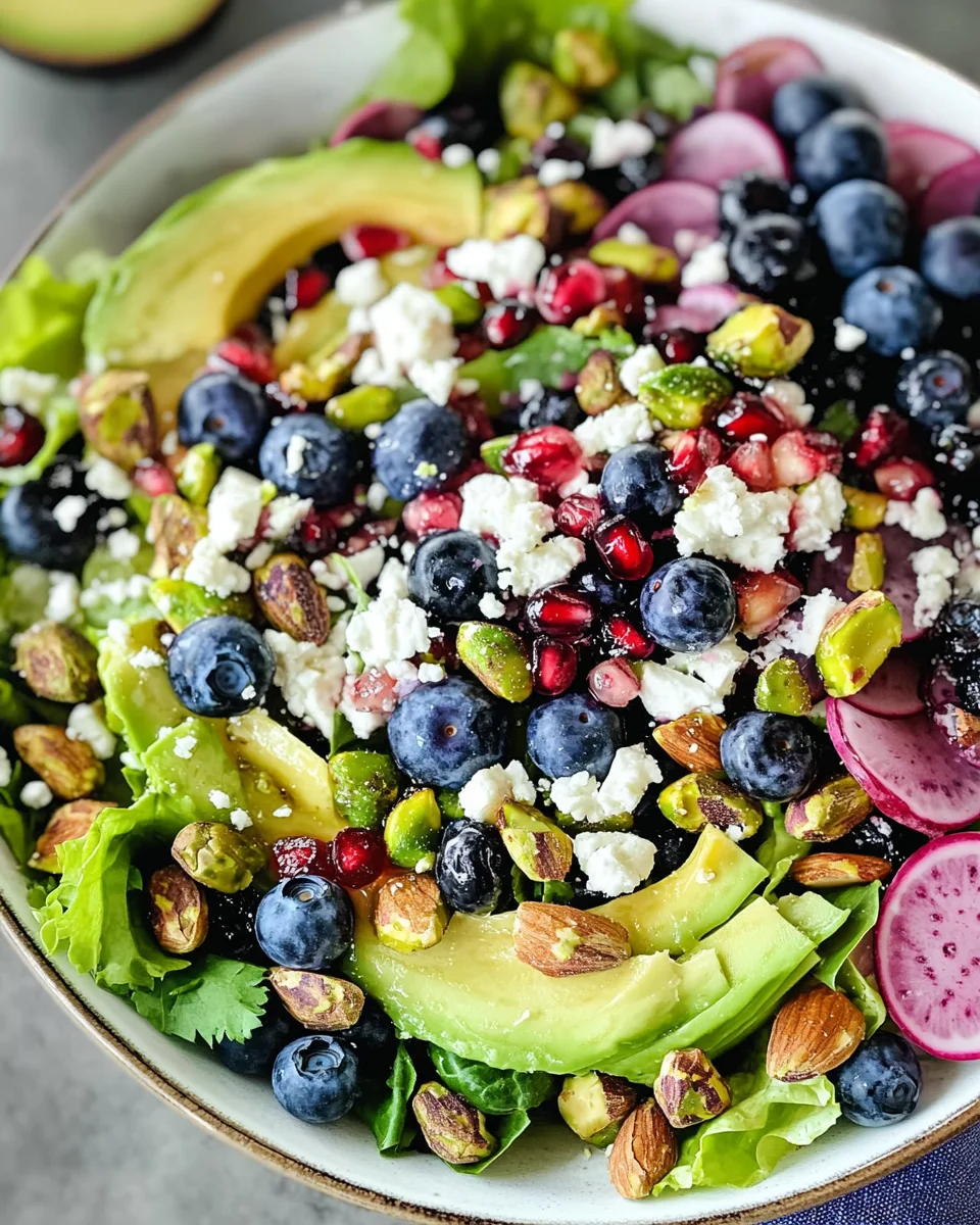 Blueberry Pistachio Spring Salad