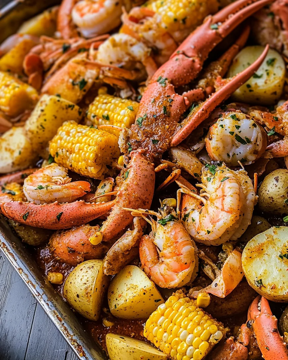 Cajun Seafood Boil with Garlic Butter Sauce