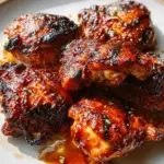Caramelized BBQ Chicken Thighs in the Oven