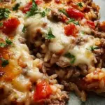 Cheesy Hamburger Rice Casserole