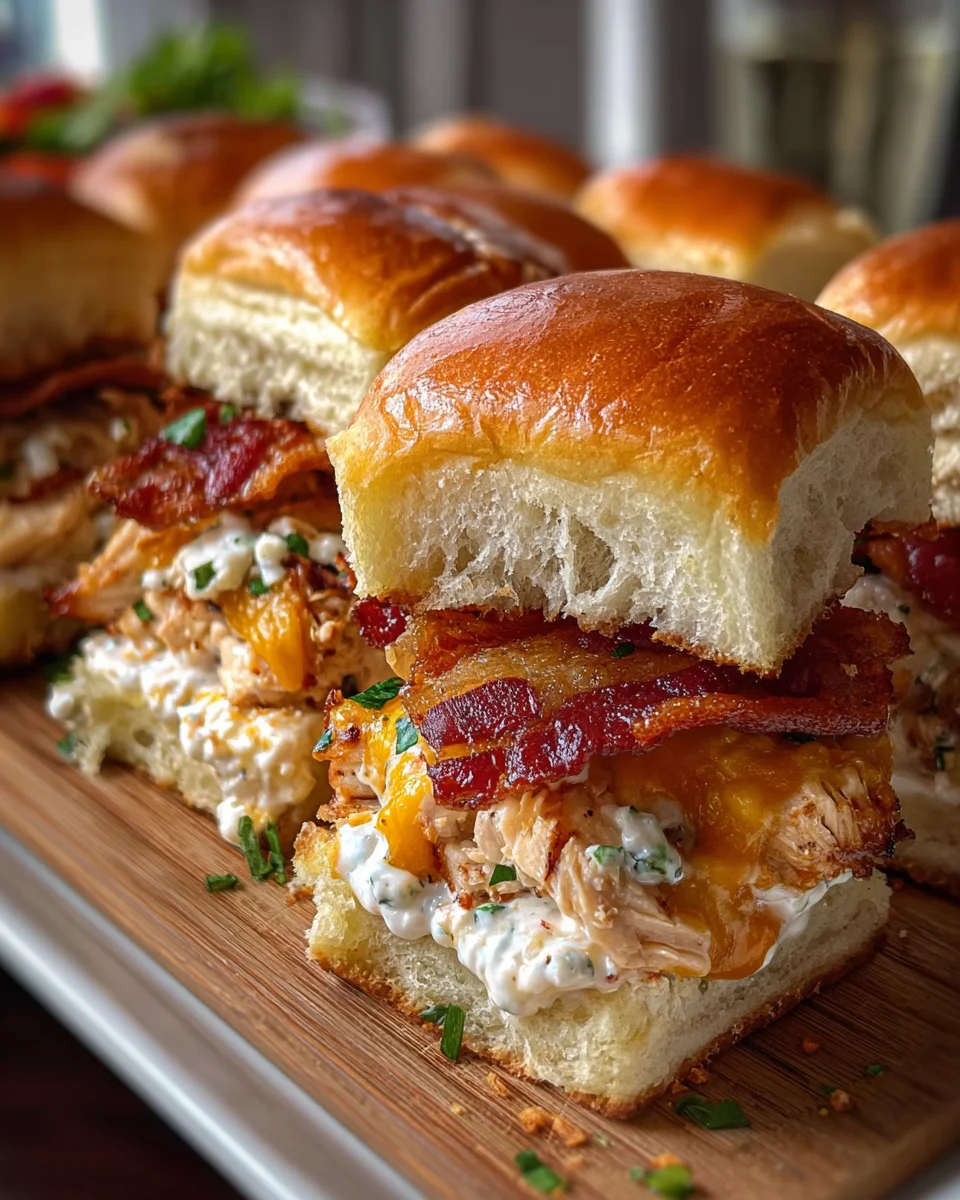 Chicken Bacon Ranch Sliders
