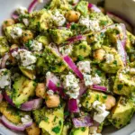 Chickpea Feta Avocado Salad