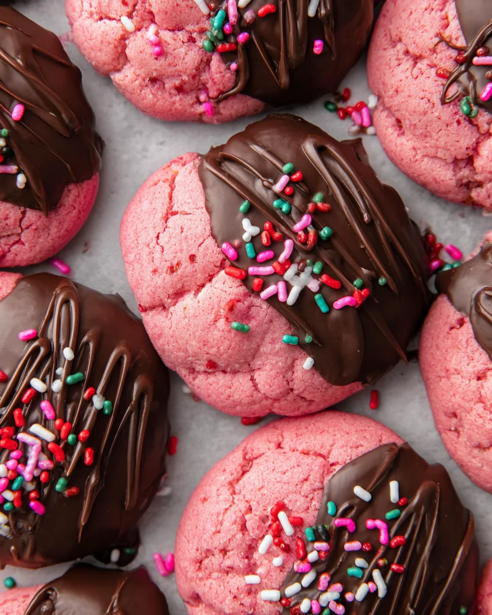 Chocolate Covered Strawberry Cookies