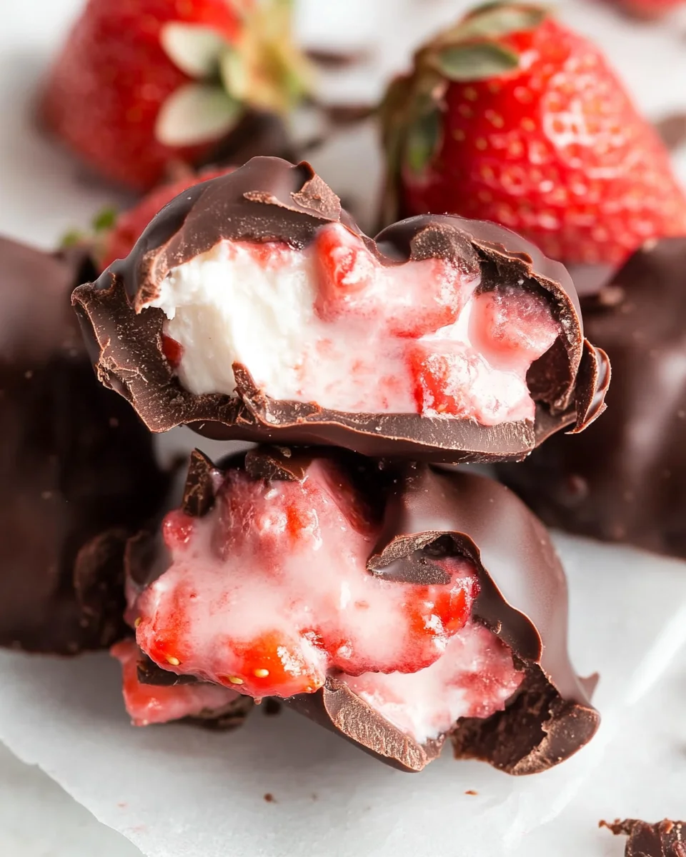 Chocolate Strawberry Yogurt Clusters (Viral Recipe!)