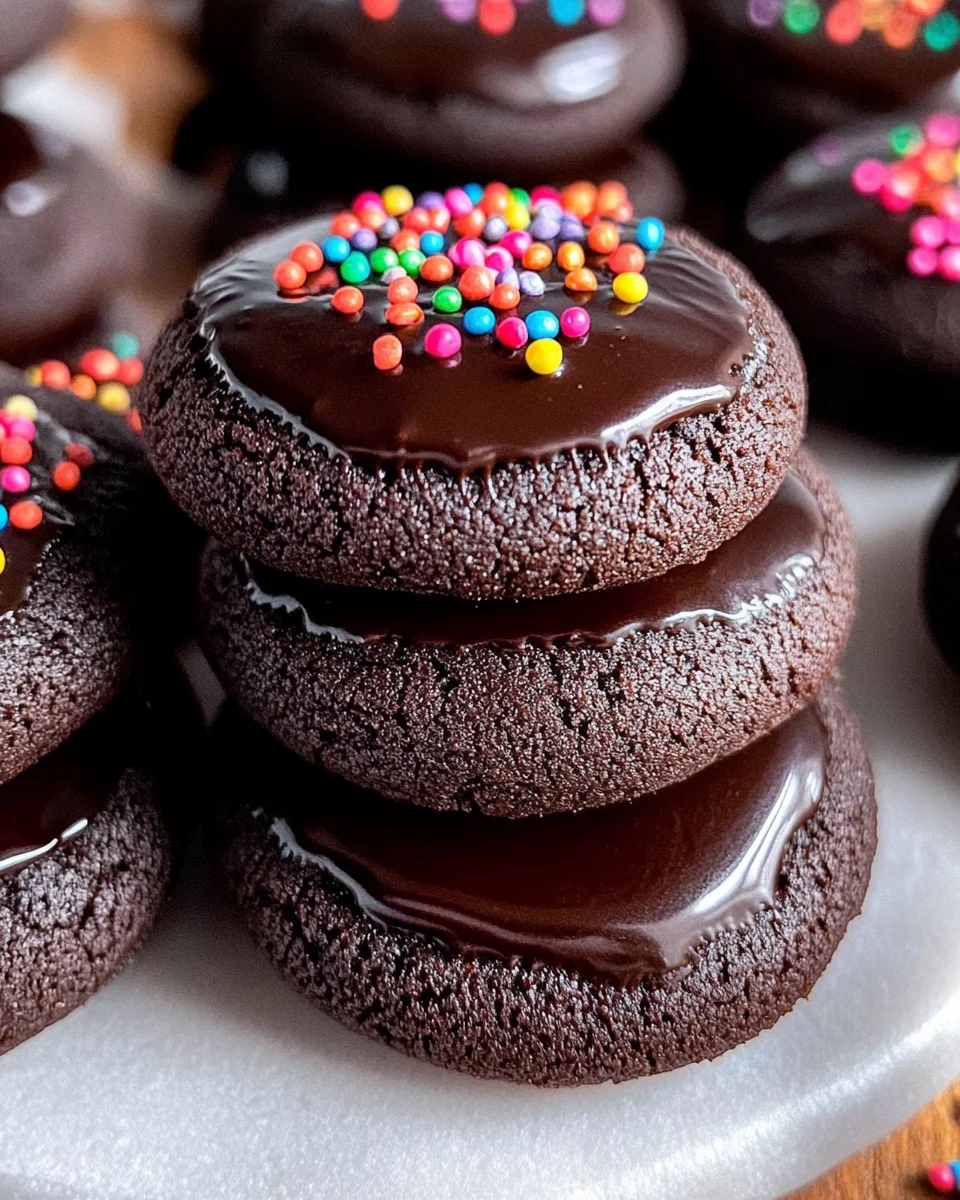 Chocolate Thumbprint Cookies
