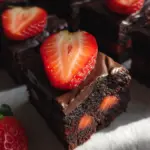 Chocolate covered Strawberry brownies
