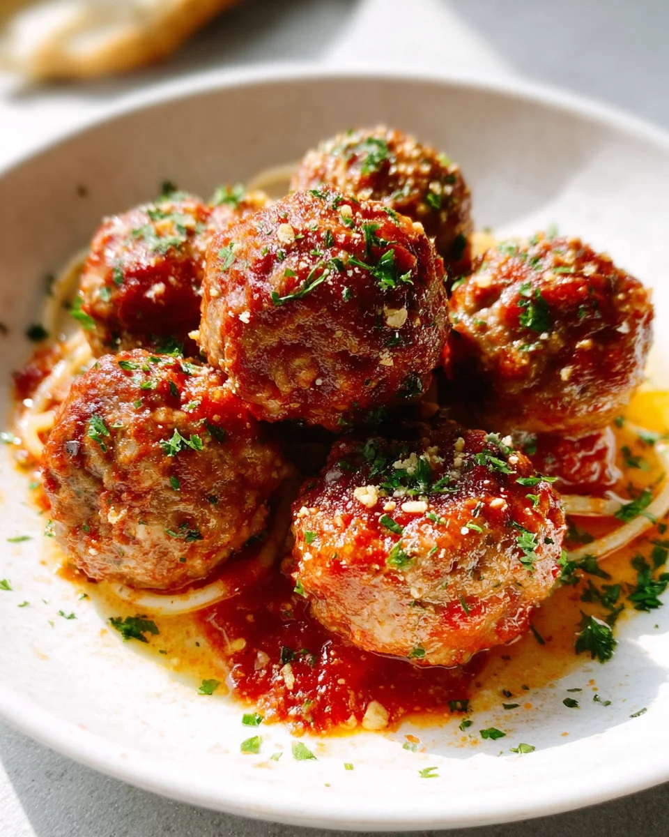 Classic Italian Meatballs (Tender and Juicy!)