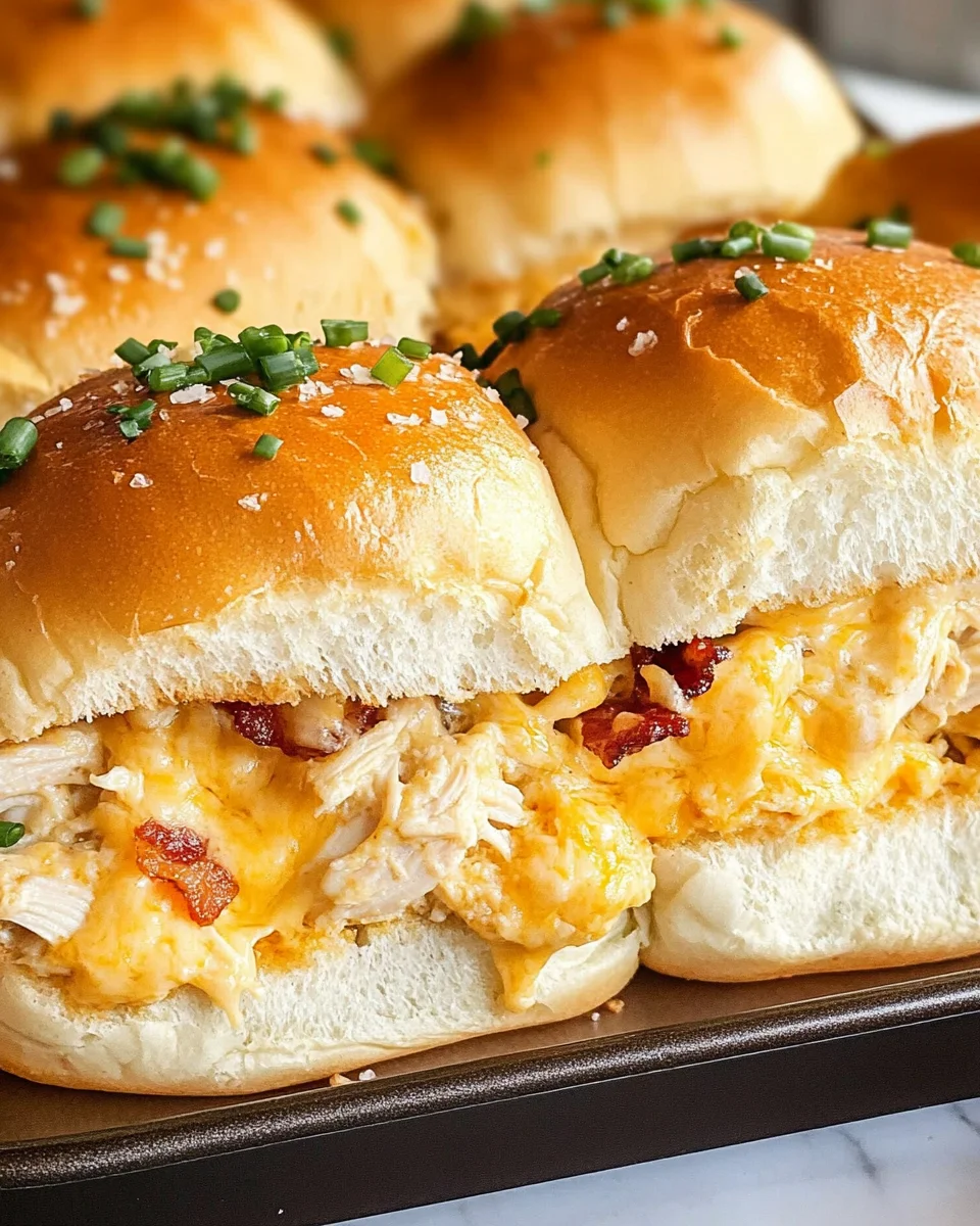 Crack Chicken Sliders on Hawaiian Rolls