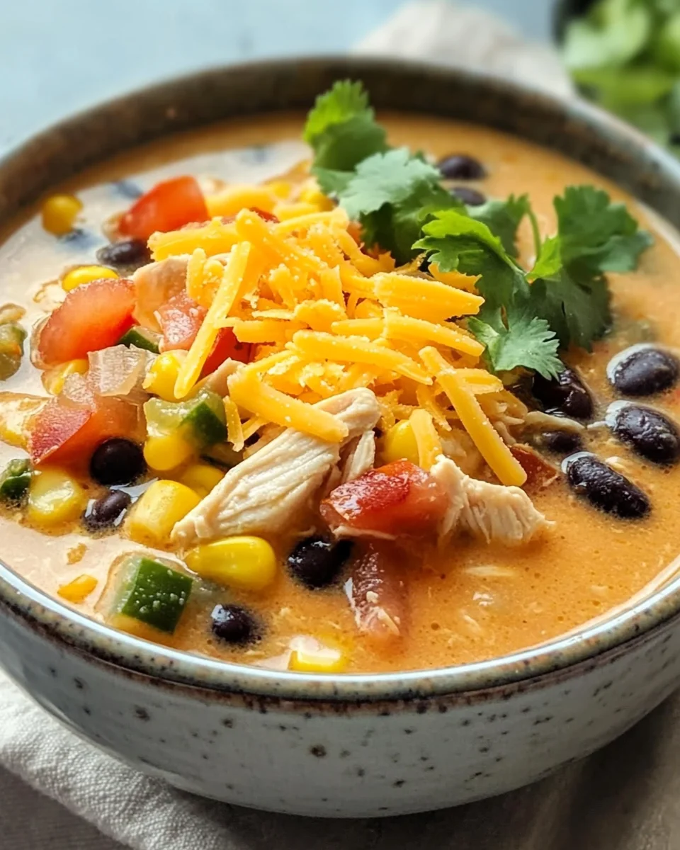 Creamy Chicken Tortilla Soup