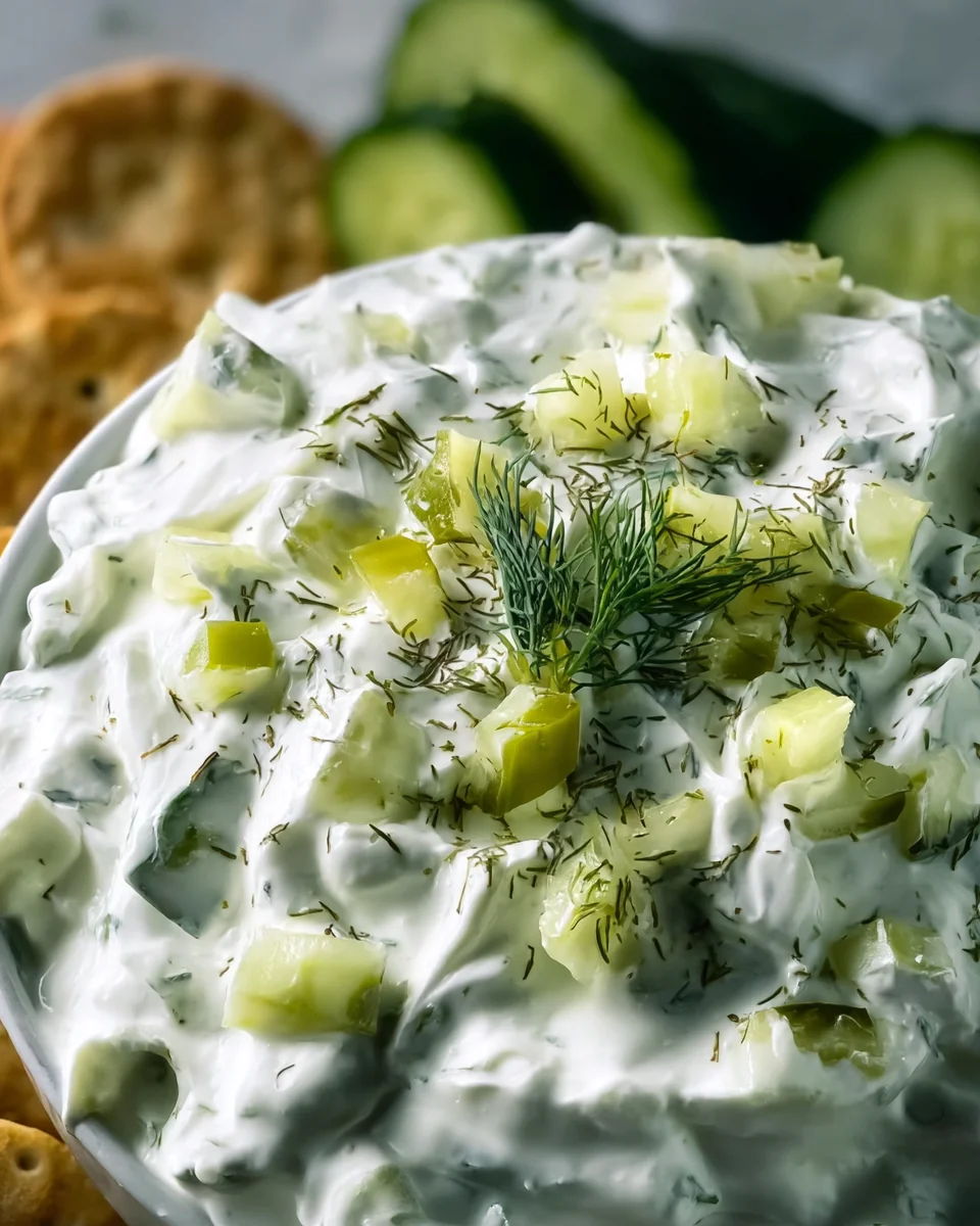 Creamy Dill Pickle Cottage Cheese Dip 18 Creamy