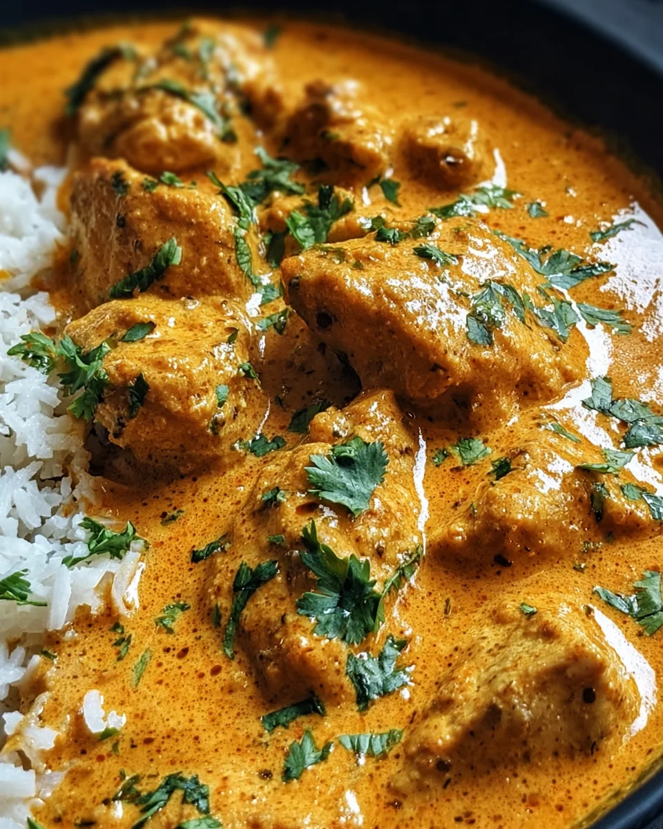 Creamy Homemade Chicken Korma Perfect with Flatbread or Rice