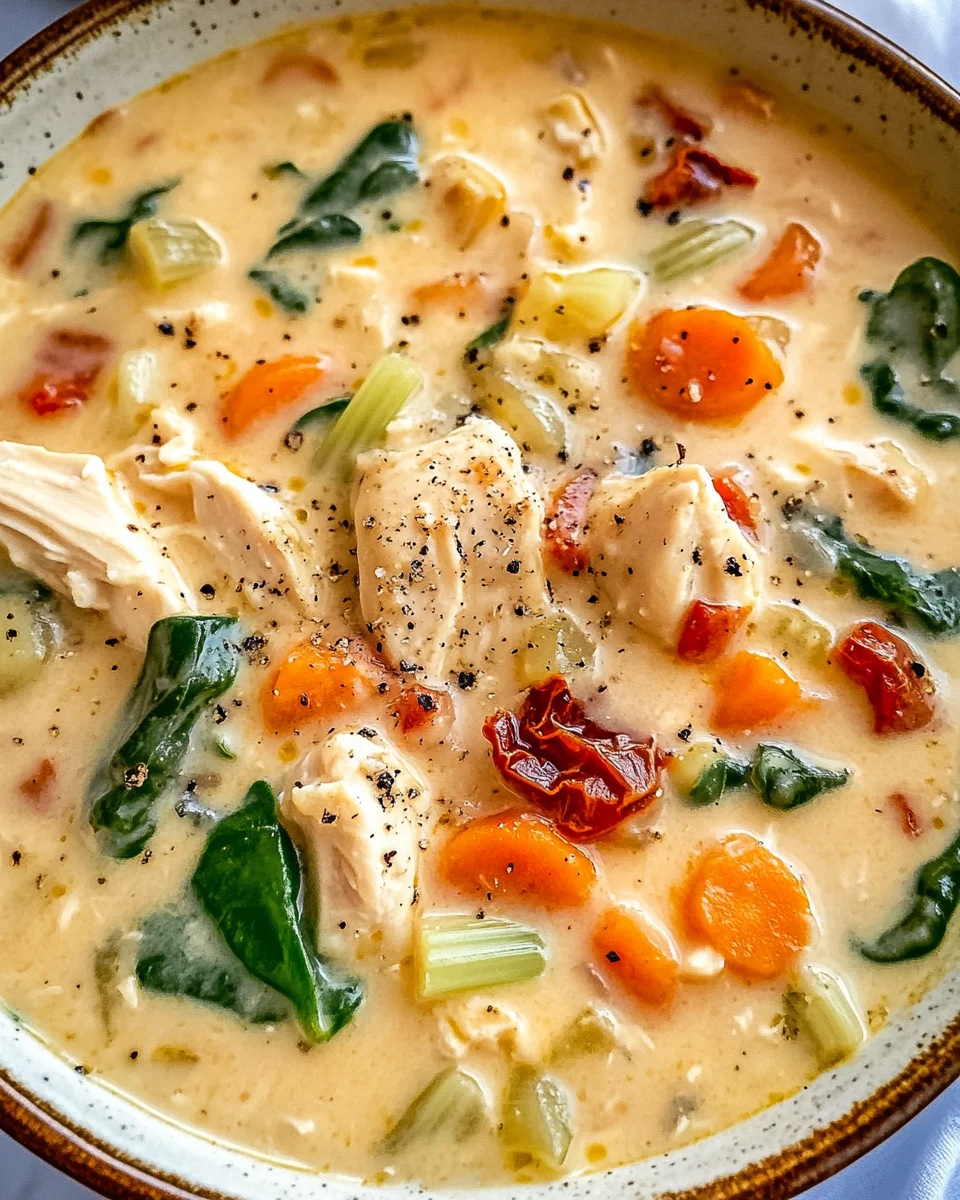 Creamy Marry Me Tuscan Chicken Soup