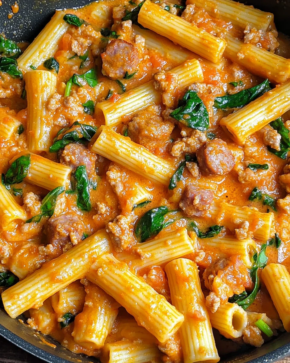 Creamy Sausage Rigatoni (One-Pan, 30-Minute Meal)