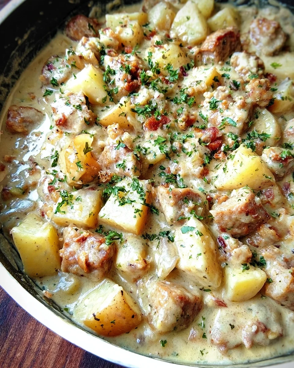 Creamy Sausage and Potatoes