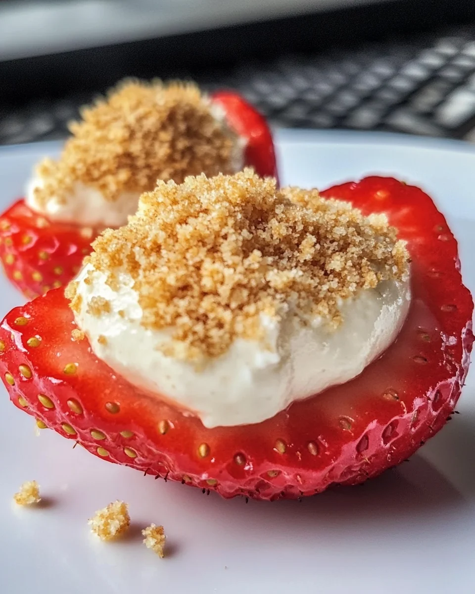 Deviled Strawberries (Made with a Cheesecake Filling)