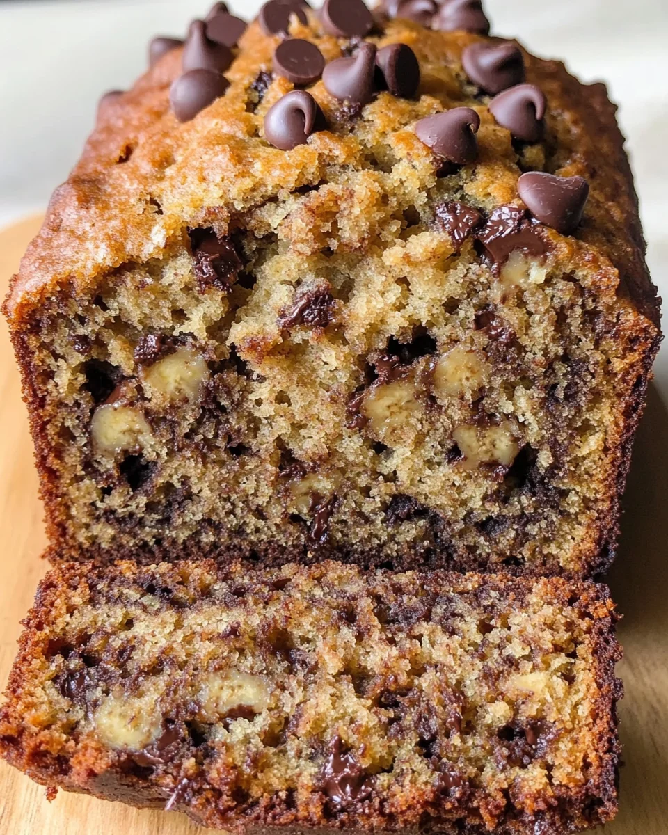 Easy Chocolate Chip Banana Bread