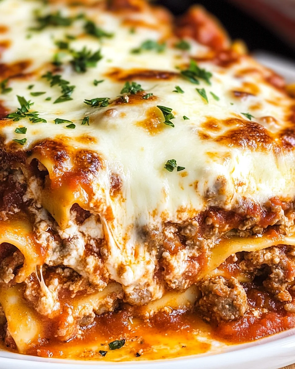 Easy Lasagna Recipe (No Boil Noodles)