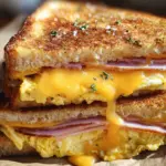 Egg and Ham Breakfast Sandwich