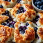 Fluffy Cottage Cheese Blueberry Cloud Bread