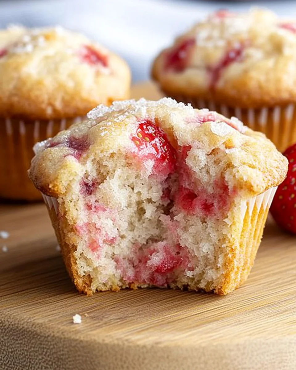 Fresh Strawberry Muffins