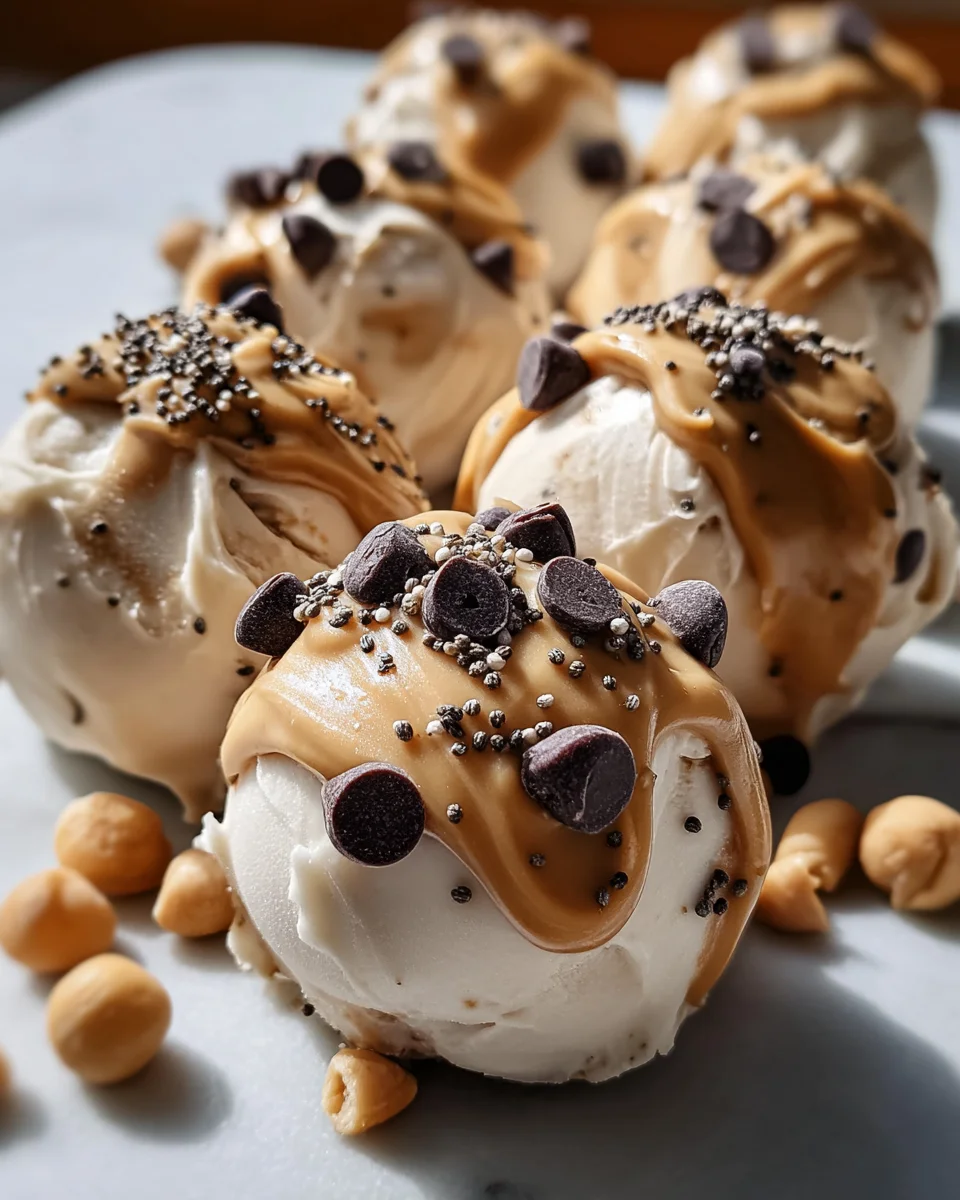 Frozen Greek Yogurt Peanut Butter Bites