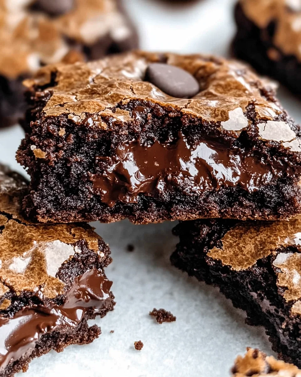 Fudgy Chewy Browkies (Brookies)