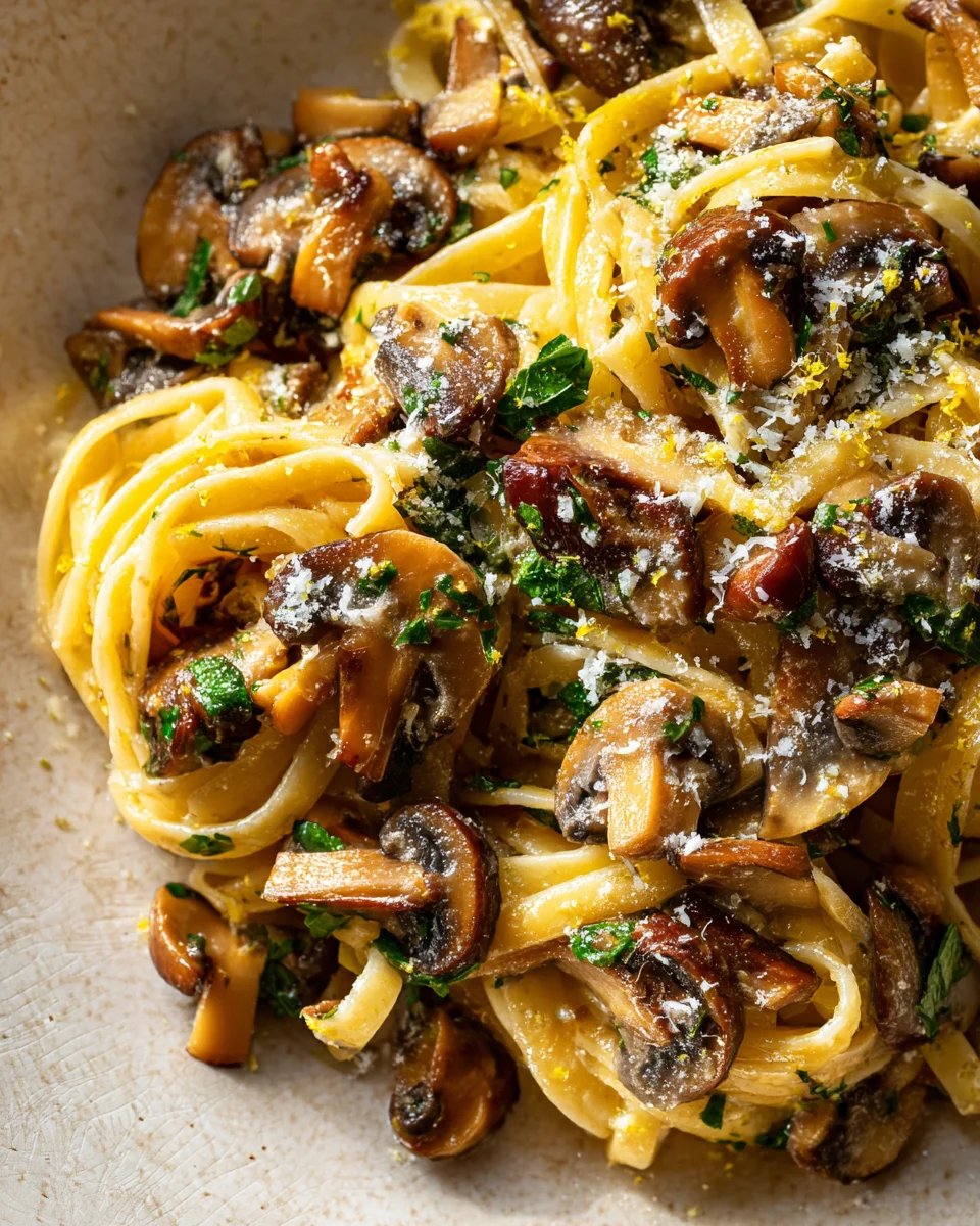 Garlic Mushroom Pasta