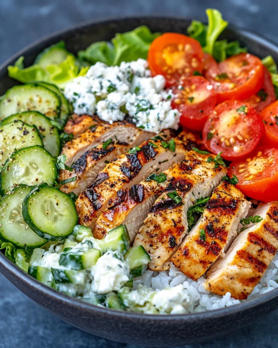Greek Chicken Bowls
