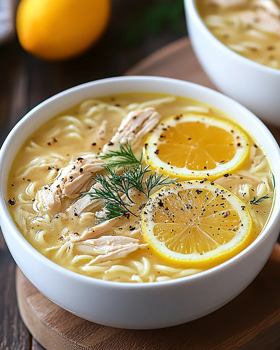 Greek Lemon Chicken Soup