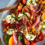 Grilled Nectarine Burrata Prosciutto Salad