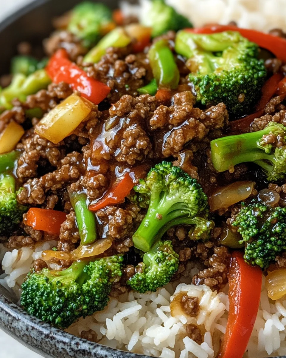 Ground Beef and Broccoli