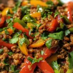 Ground Turkey and Peppers