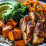 Healthy Chicken & Sweet Potato Rice Bowl