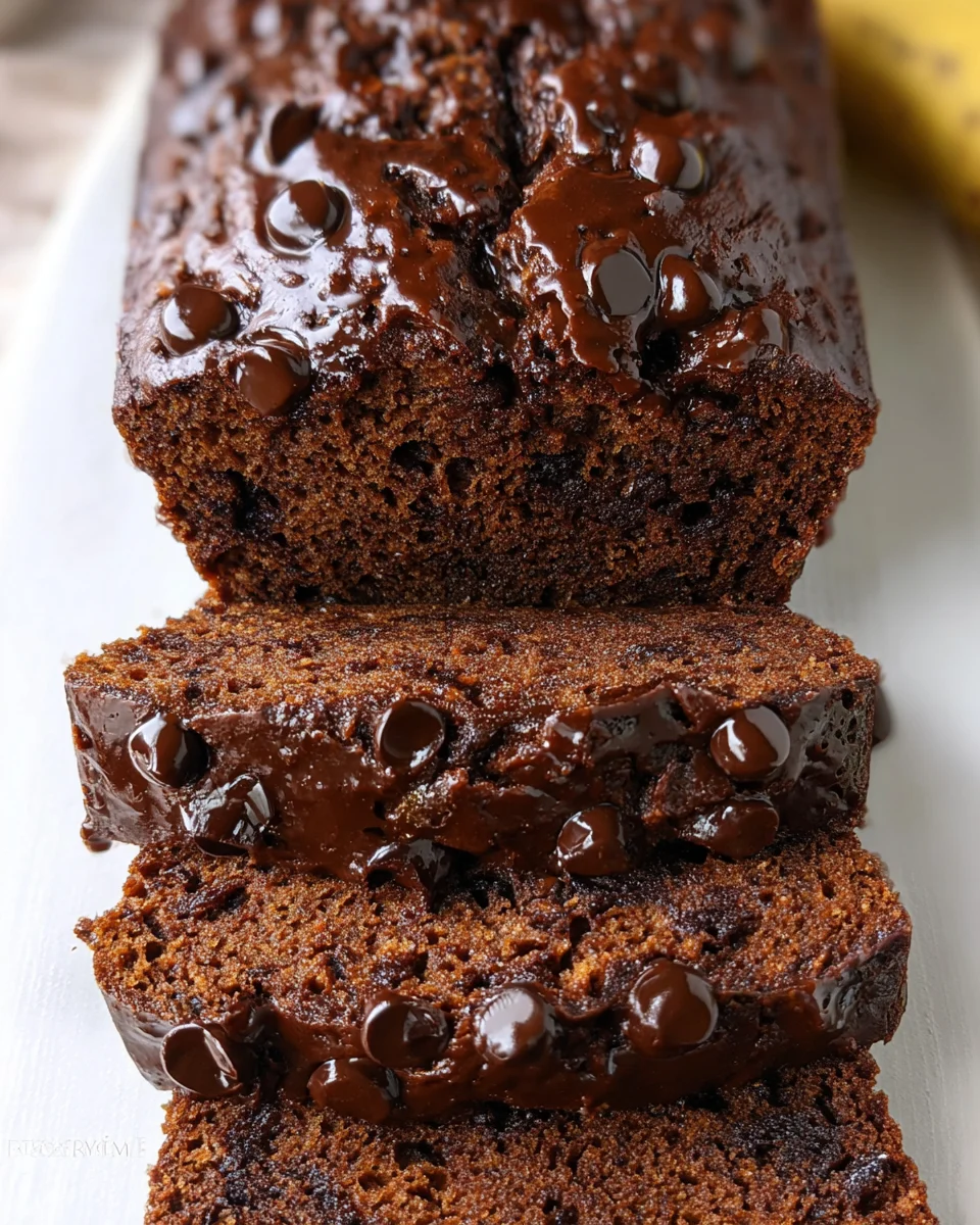 Healthy Chocolate Banana Bread