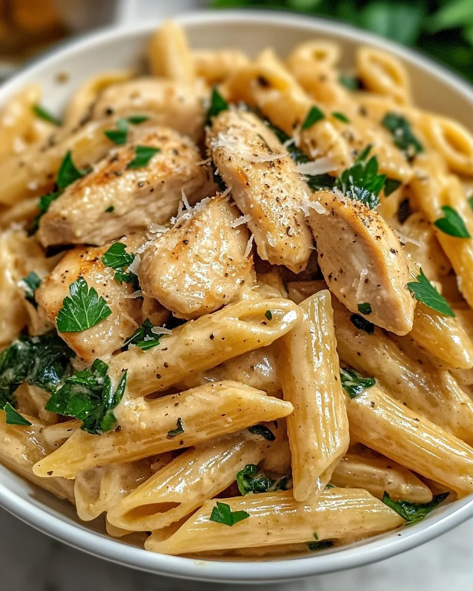 Healthy Garlic Parmesan Chicken Pasta 26 Healthy
