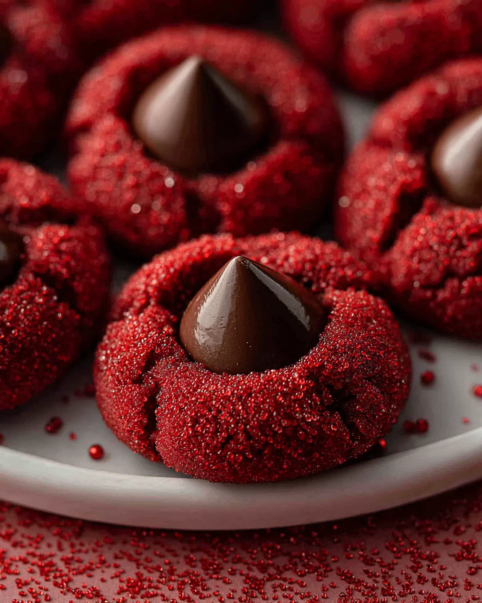 Hershey's red velvet blossoms