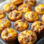 High-Protein Pancake Sausage Mini Muffins