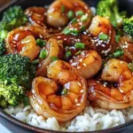 Honey Garlic Shrimp Bowls