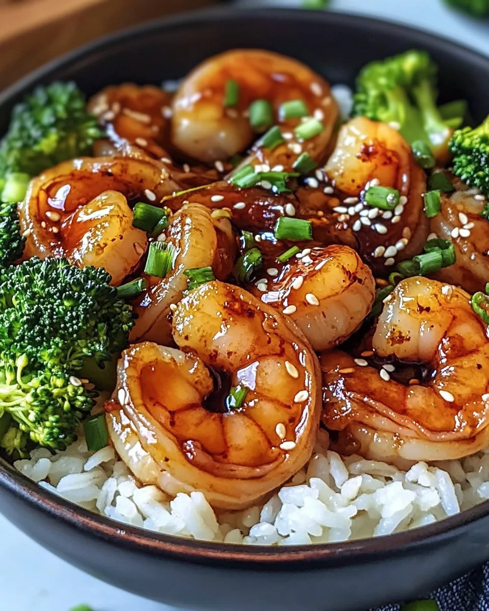 Honey Garlic Shrimp Bowls