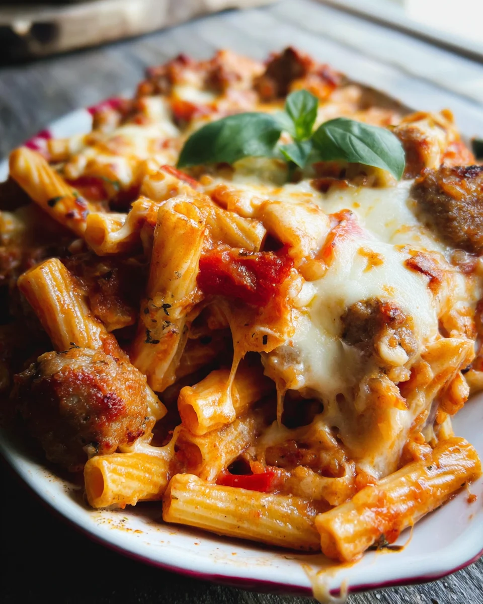 Italian Sausage Penne Casserole