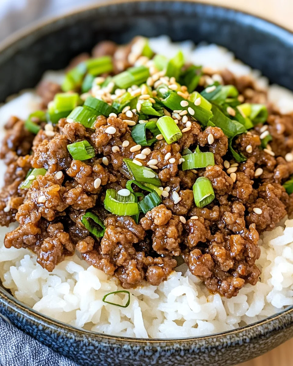 Korean Ground Beef Bowl (25-Minutes)