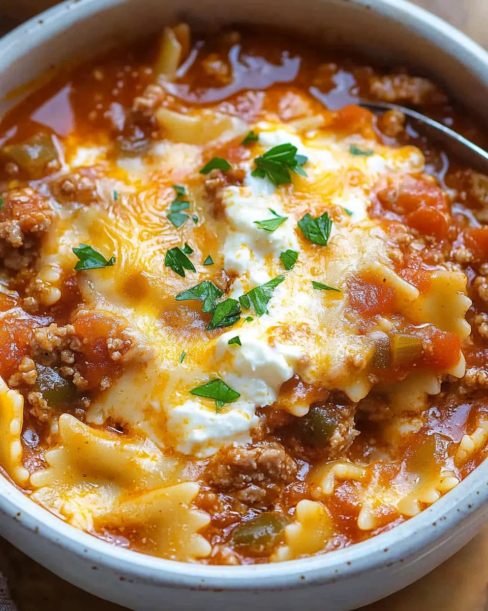 Lasagna Soup