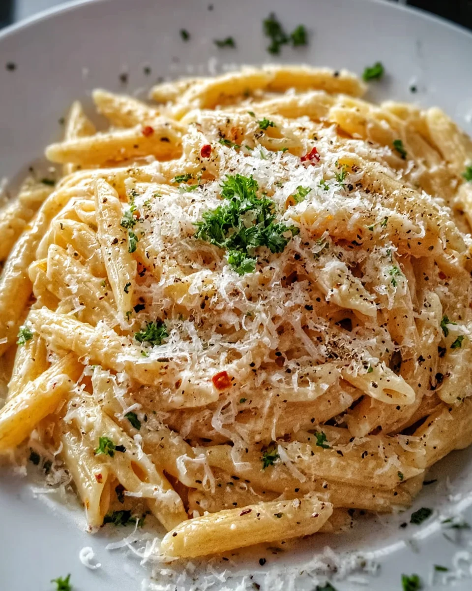 One Pot Creamy Garlic Pasta (Just 20 Minutes!)