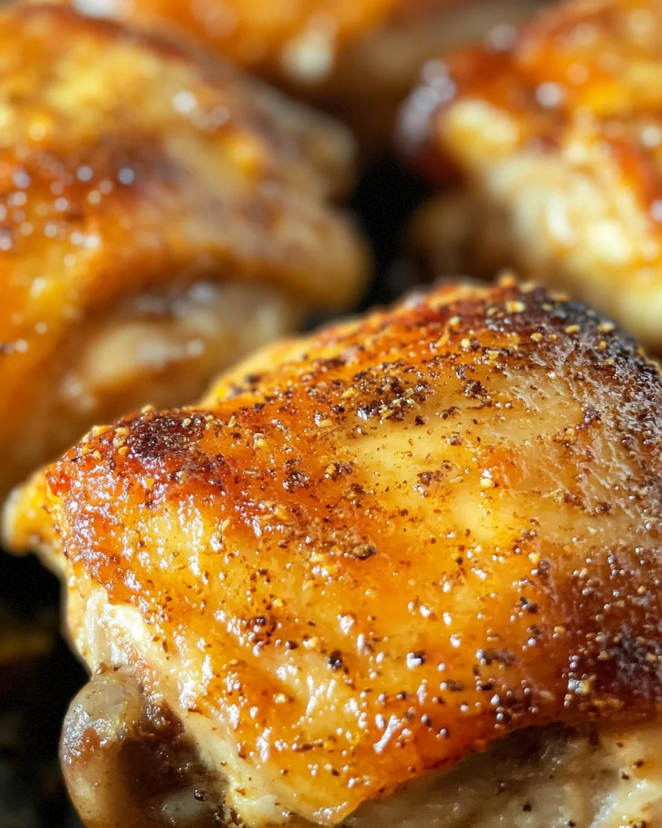 Oven Baked Chicken Thighs