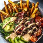 Paleo Burger Bowls with Fries {Whole30}